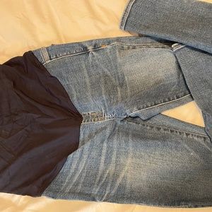 Madewell Maternity Jeans (over the belly)